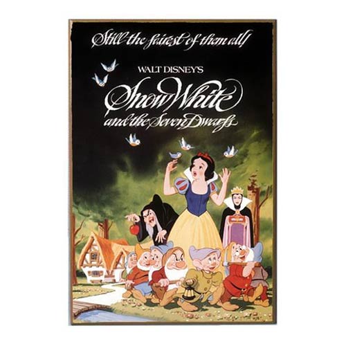 Snow White and the Seven Dwarfs Wood Wall Art